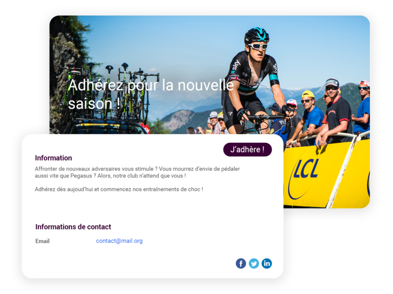 Logiciel club de cyclotourisme