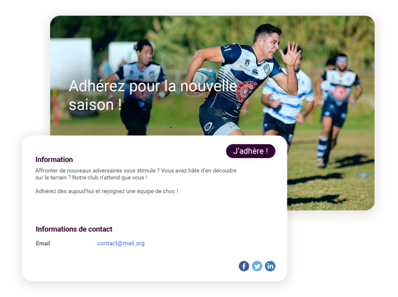 Logiciel club de rugby